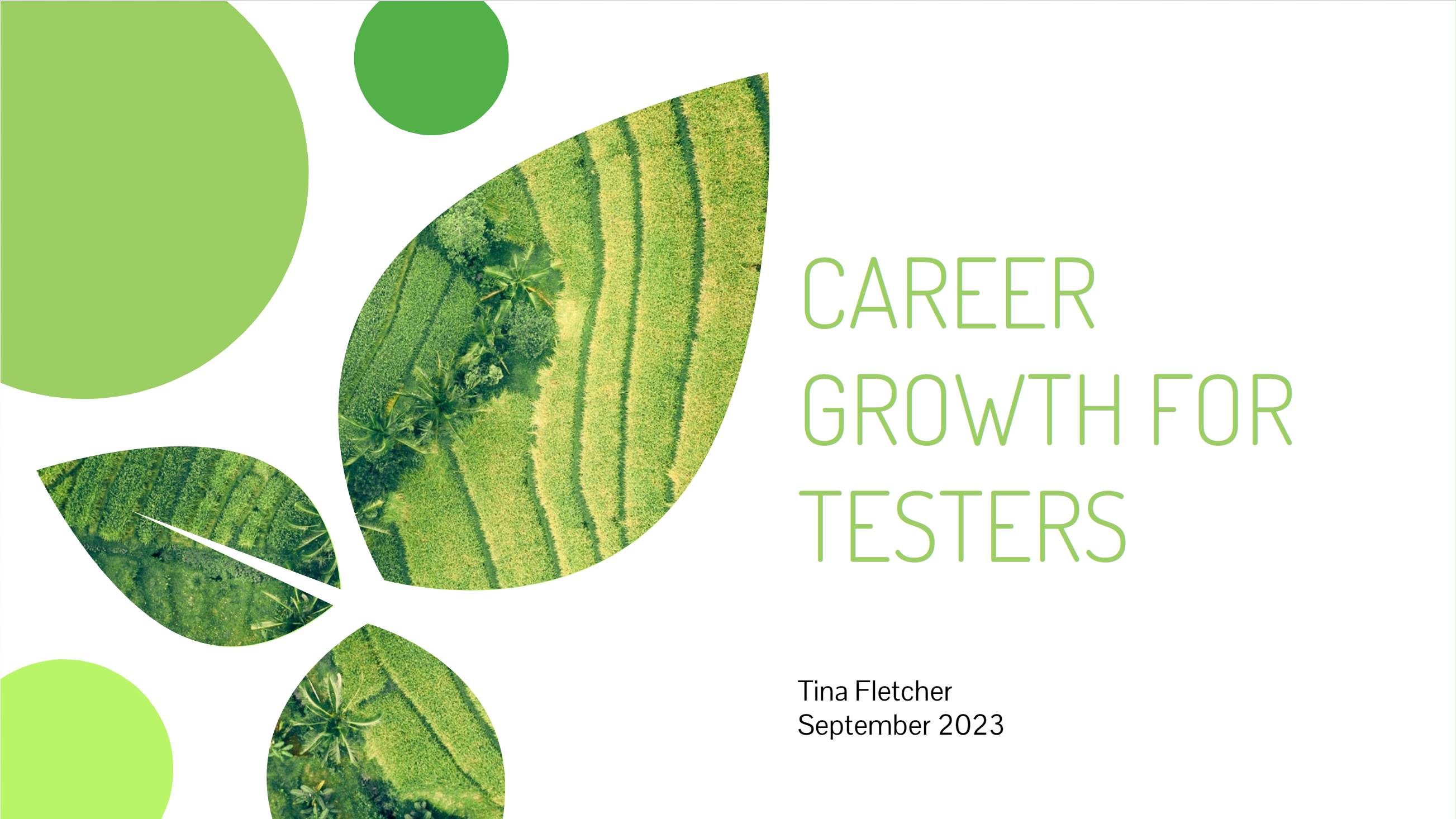 Thumbnail image of a slide that says "Career Growth for Testers"
